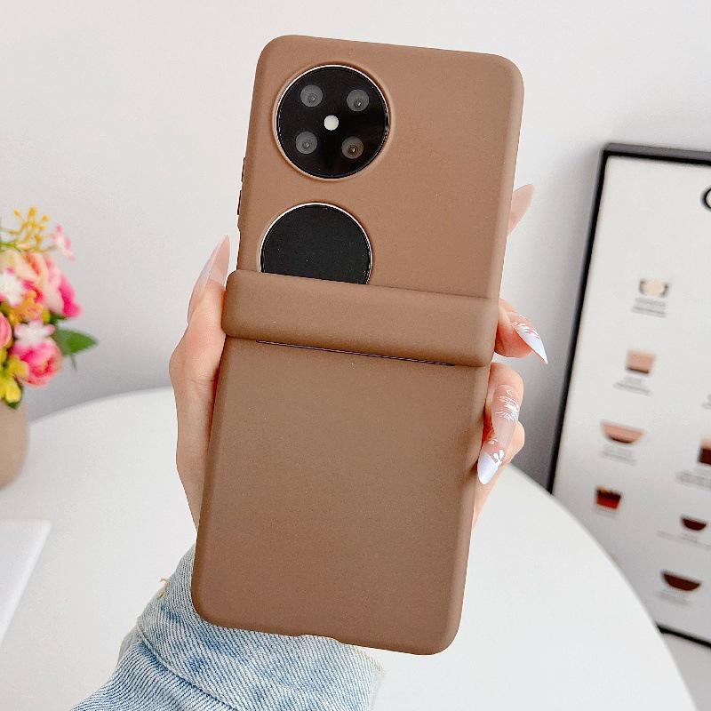 Magnetische effen kleur Huawei Pocket2 hoes - Valbestendig, Opvouwbaar, Scherm & PC Harde beschermhoes