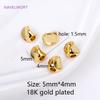 Brass 18K Gold Plated Irregular Spacer Beads For Bracelet Necklace Making Findings,Twist Beads,DIY Jewelry Material Wholesale