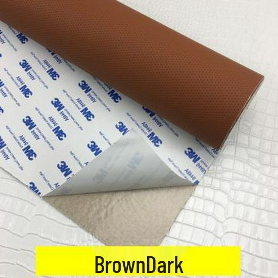 Selbstklebendes perforiertes Ledermuster für den Autoinnenraum: Türverkleidungen, Lenkrad, Decke, Kopfstütze, DIY 3M-Rückseite.