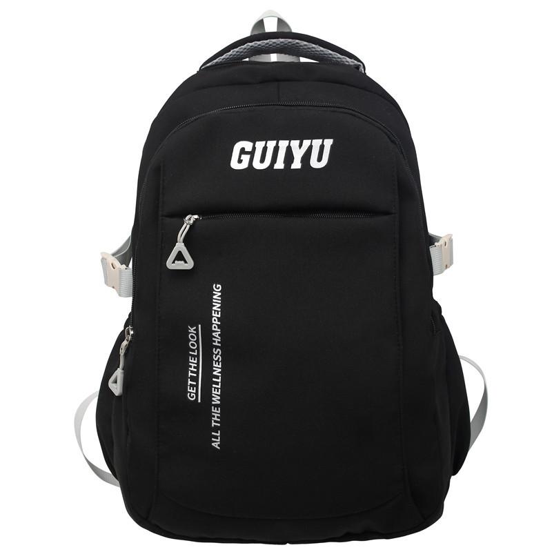 

Korean Version of Trendy Casual Bag Simple Large Capacity Fashionable Backpack Junior High School Campus Student School Bag