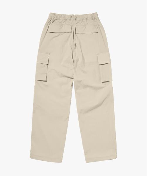 GOALSTUDIO Stretch Nylon Cargo Pants-Light Beige