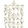 20cm 3D Acrylic English Letters Wall Stickers Decorative Letters Wall Decorations Gold Alphabet Wall Ornaments for Wall Art