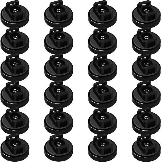 Magnet Zip Tie Mount Magnetic Zip Ties Mount 25LBS Strong Multipurpose Wire Cable Holder Mount Wire Clips Management for Home Office Marine 6 Piece