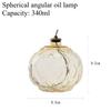 Creative Glass Oil Lamp Decorations for Home Decor Elegant Tabletop Centerpiece Smoke Free Crispy Oil Lamp For Bathroom Decor