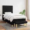 3137375 vidaXL Divan Bed with Mattress Black 100x200 Cm Fabric