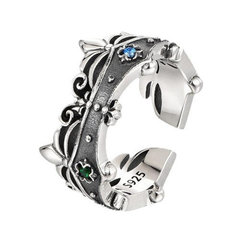 Adjustable Crown Opening Ring for Men and Women, Exquisite Design, Personalized Handmade Gift