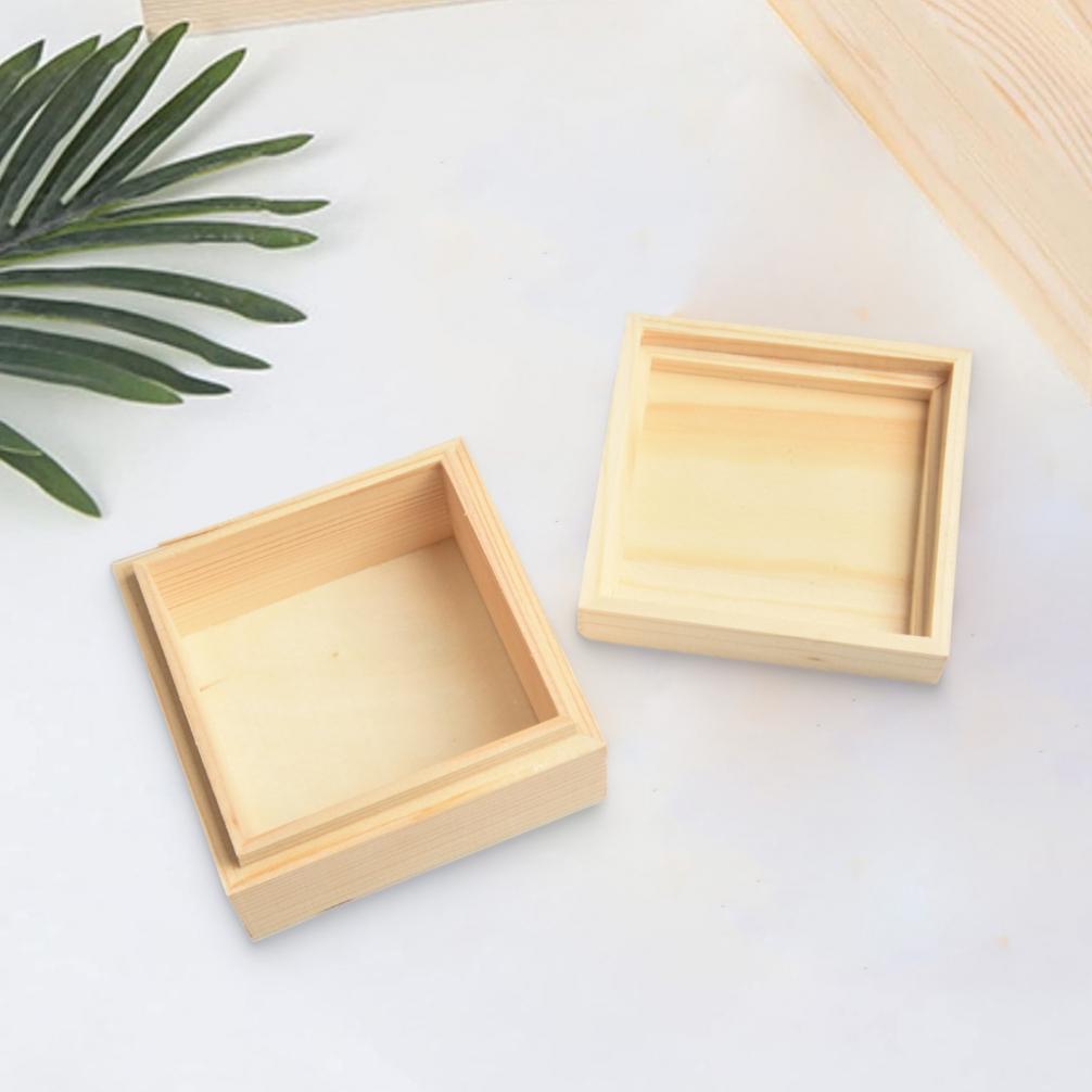 Paint Jewelry Collection Box Storage Box Wooden Box Pine
