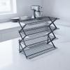 Iron Cooling Rack with Nonstick Coating Foldable SpaceSaving Food Display