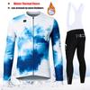 2027 Winter Rvouei Cycling Clothing Men Thermal Fleece Bicycling Clothing Set Outdoor MTB Bike Bib Pants Ropa Maillot Ciclismo