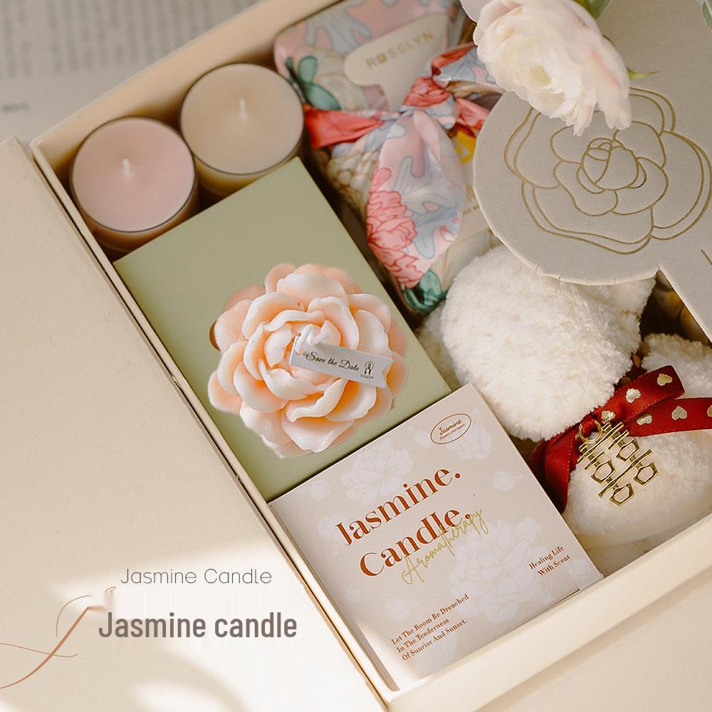 Jasmine Scented Candle - Creative Fragrance Ornament for Mother's Day Gift or Party Favor