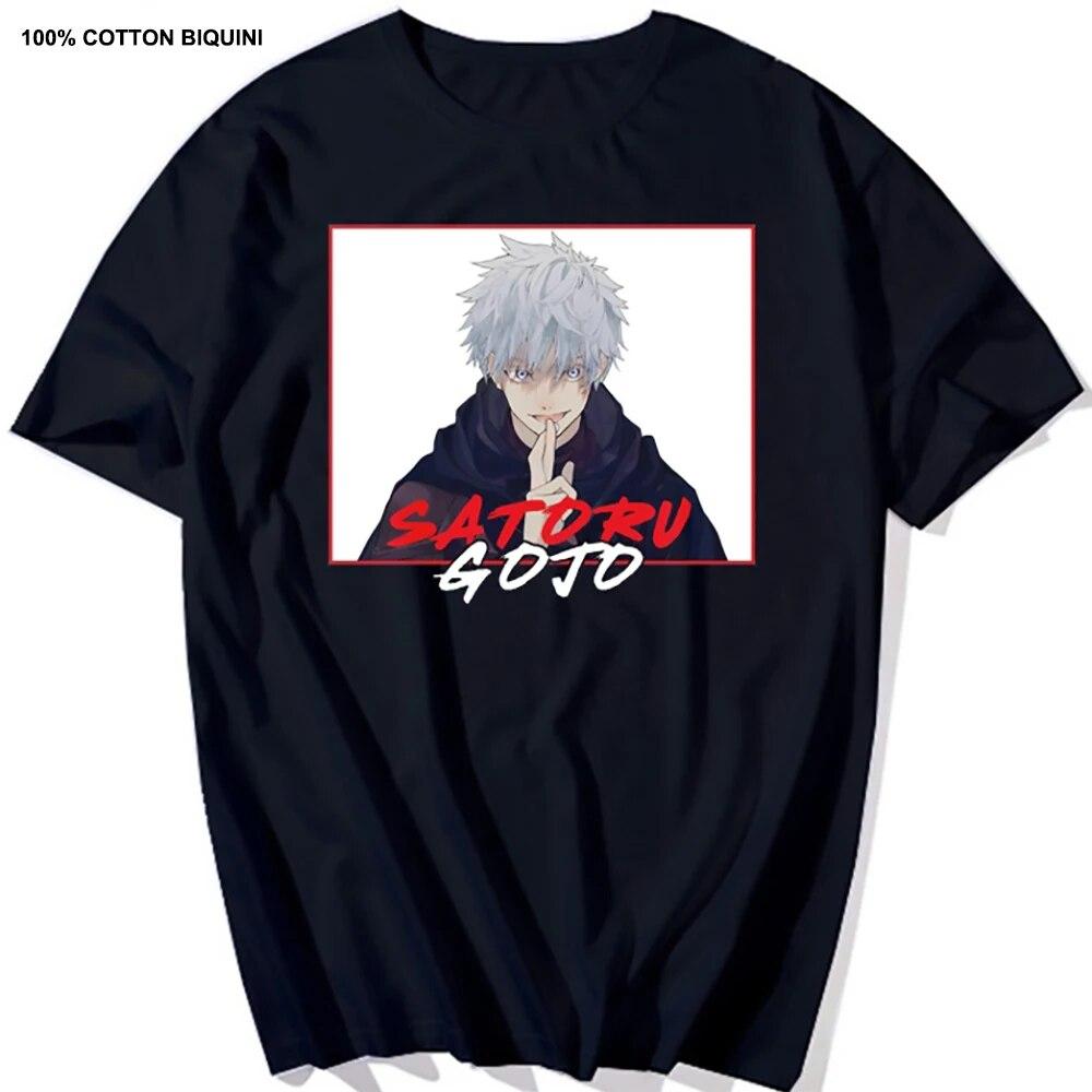 Harajuku Unisex's Tshirt Jujutsu Kaisen Printed Short Sleeve T Shirt Cool Cartoon Anime Casual T-shirt Kawaii Male Streetwear Tops