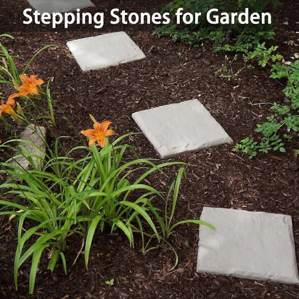 4pcs/set Stake Down Stepping Stones, Non-Slip Stake Down Stepping Stones Square Outdoor