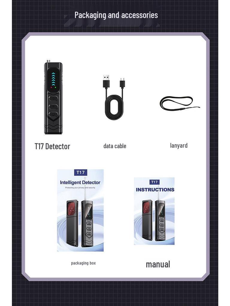 Camera T17 Hotel Detector Antipeeping Gps Signal Scanner
