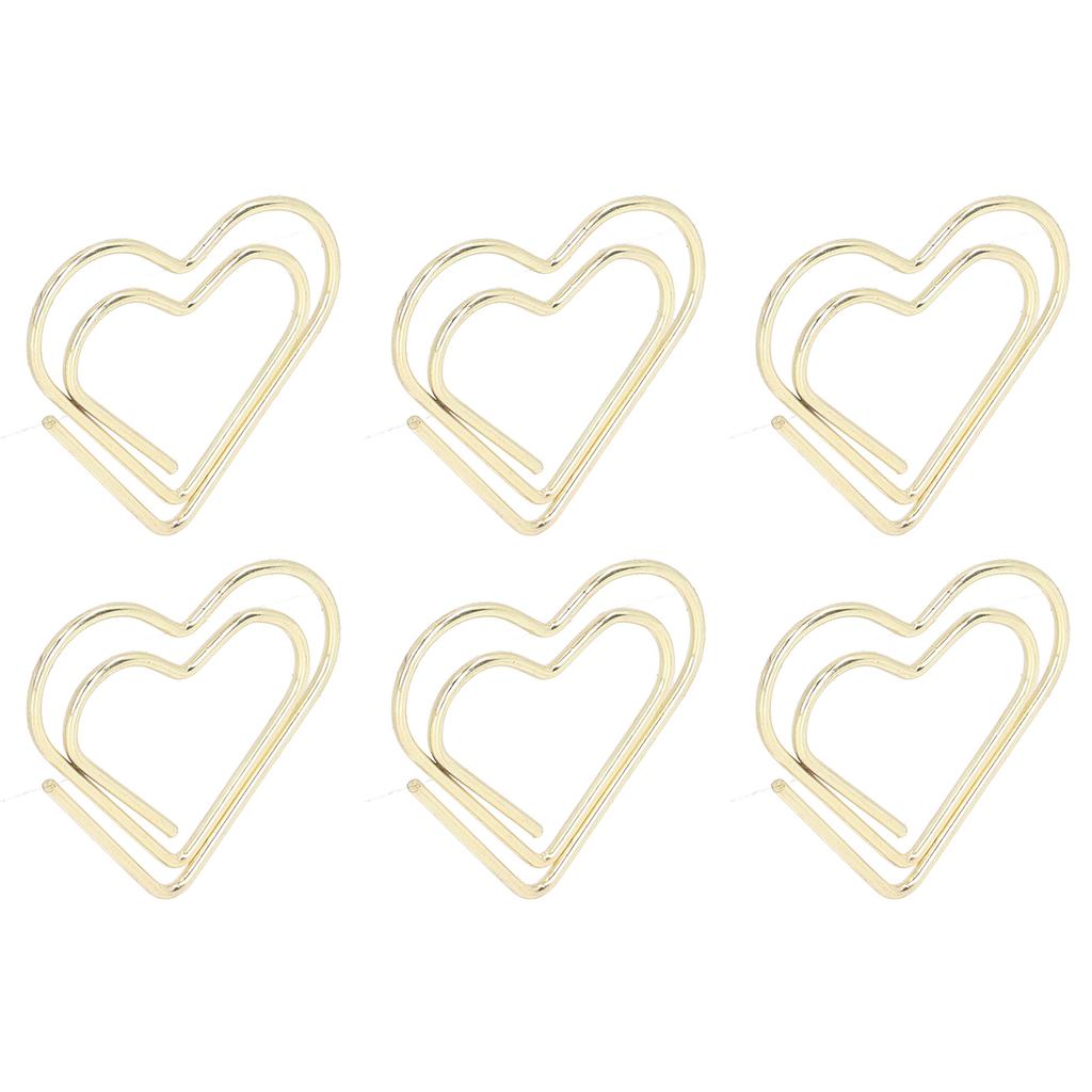 100pcs Paper Clips Portable Cute Mini Electroplated Gold Metal Paper Clips for Office Home File Sorting with Storage Box