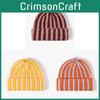 Korean Style Color Block Double Layer Knitted Hat For Winter Warmth And Fashion