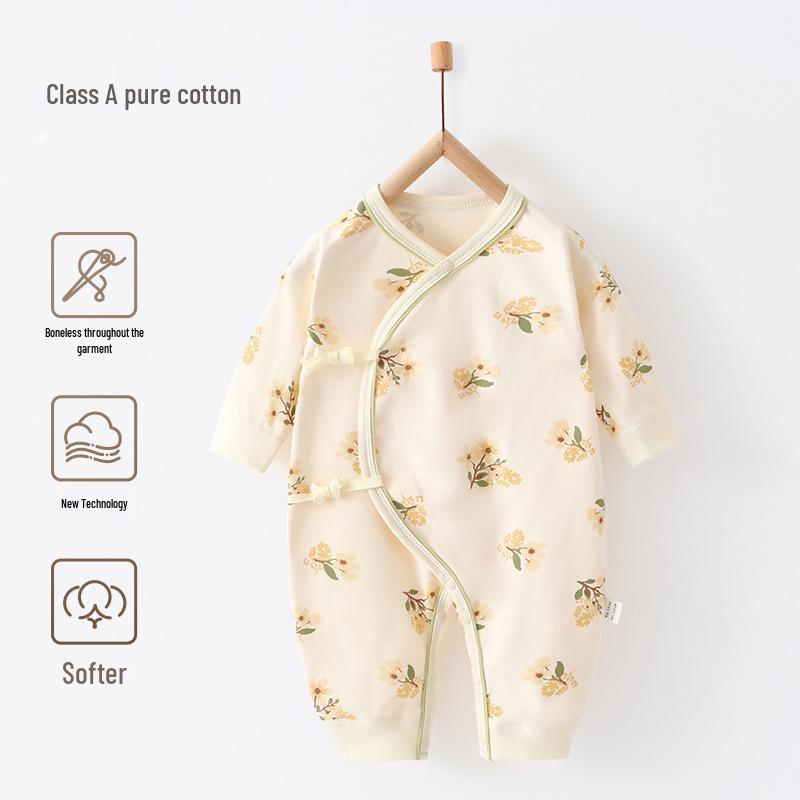 Baby-Body aus reiner Baumwolle - Mönch-Strampler für Neugeborene für alle Jahreszeiten (0-3 Monate)