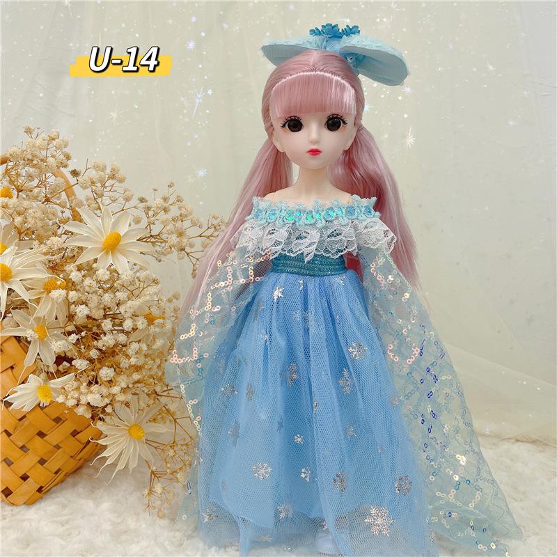 BJD 1/6 Dolls For Girls Dids Toys 6 To 10 Years Rapunzel 30cm Dolls Body And Head With Clothes Soft Bjd 6 Points Joint Doll