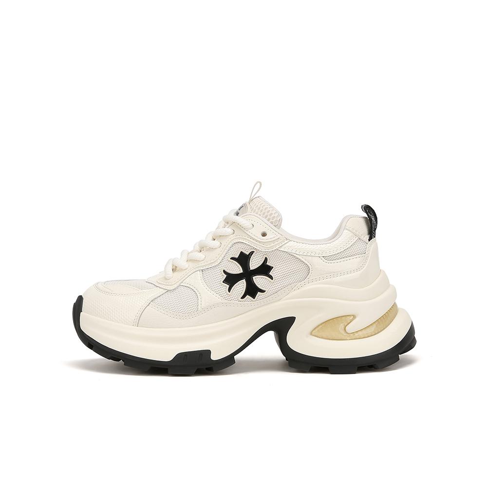Height-increasing cross flower platform casual sneakers women's running shoes