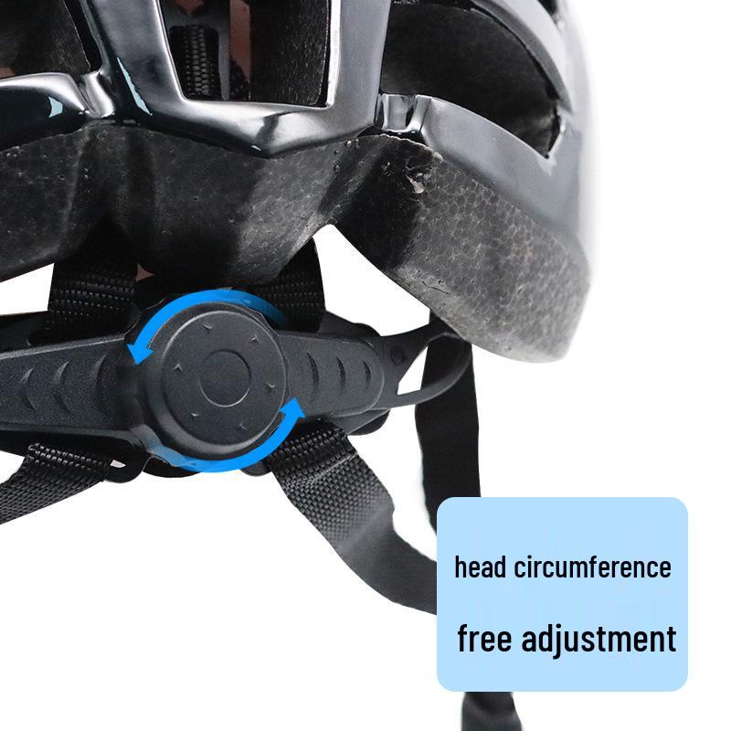 One-Piece Adjustable Adult Bicycle Helmet for Men & Women - Road Bike Anti-Collision Safety