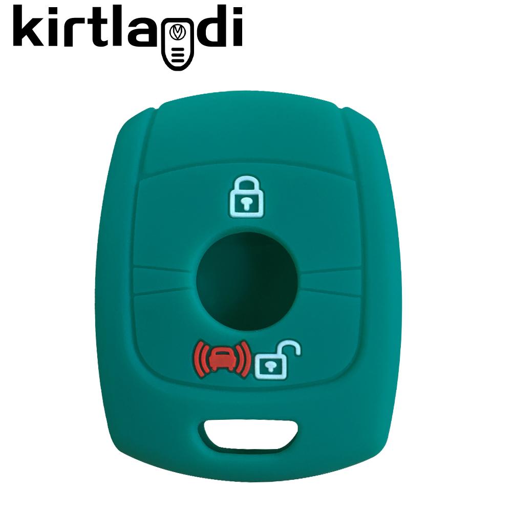 Silicone Key Case Shell 2/3 Button Car Key Cover for Ssangyong Rexton Actyon Kyron Korando Holder Keychain Car Key Cover Remote