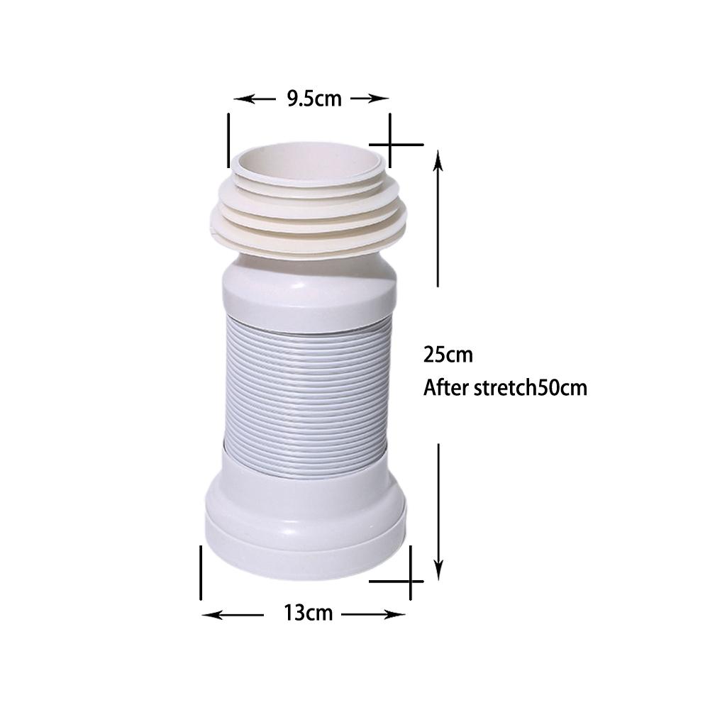 Extendable WC Pan Connector Flexible Home Plumbing 1pcs