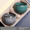 OLOEY Ice-Cracked Ceramic Dragon Egg Tea Cup