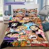 One Piece Pattern Bedding Quilt Set Quilt Cover Pillowcase Home Birthday Gift(1 * Duvet Cover + 2 * Pillowcase, Without Core)