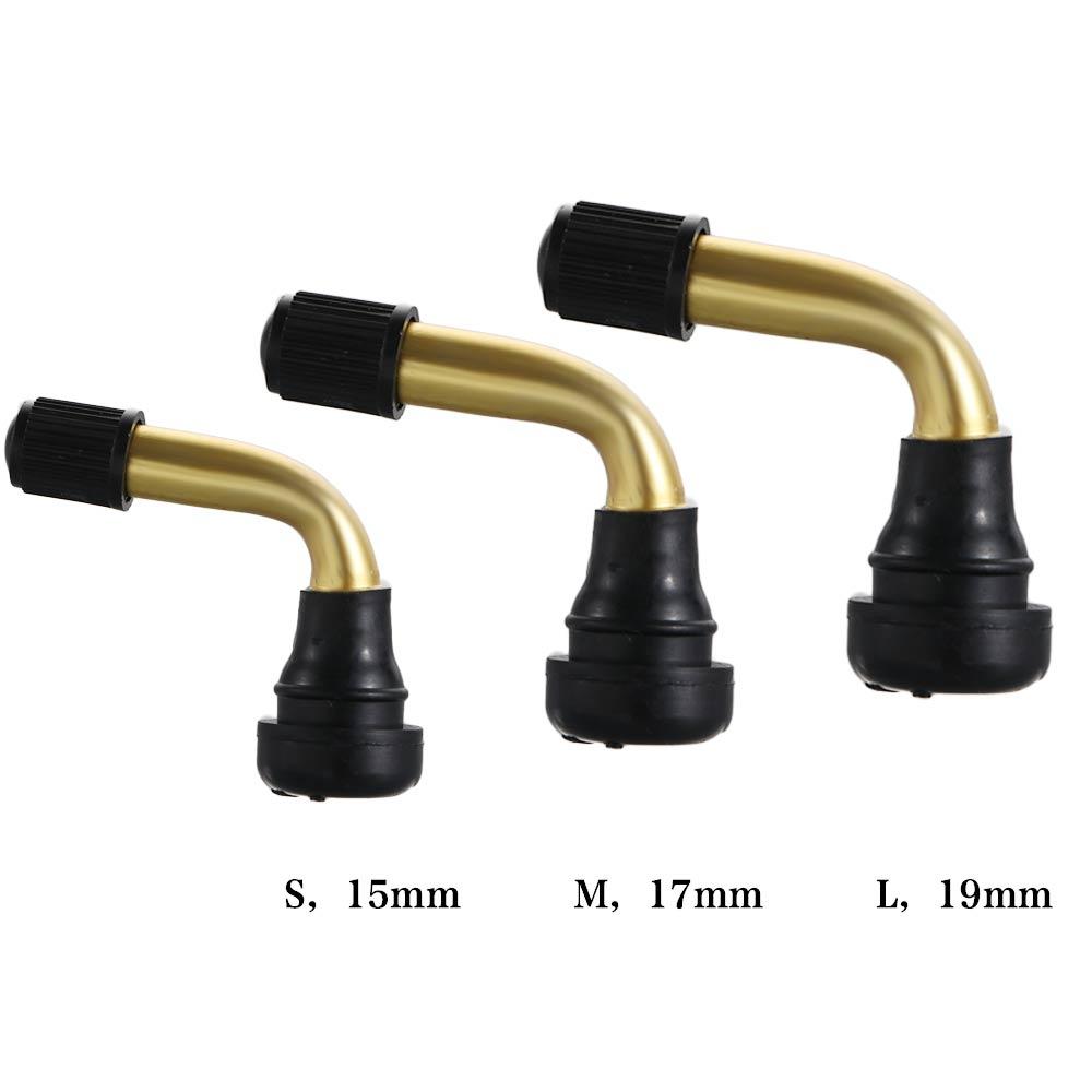 PVR70 Rubber Brass Right Angle Stem Caps Scooter Tyre Valves Motorcycles 90 Degree Tyre Valves Stem