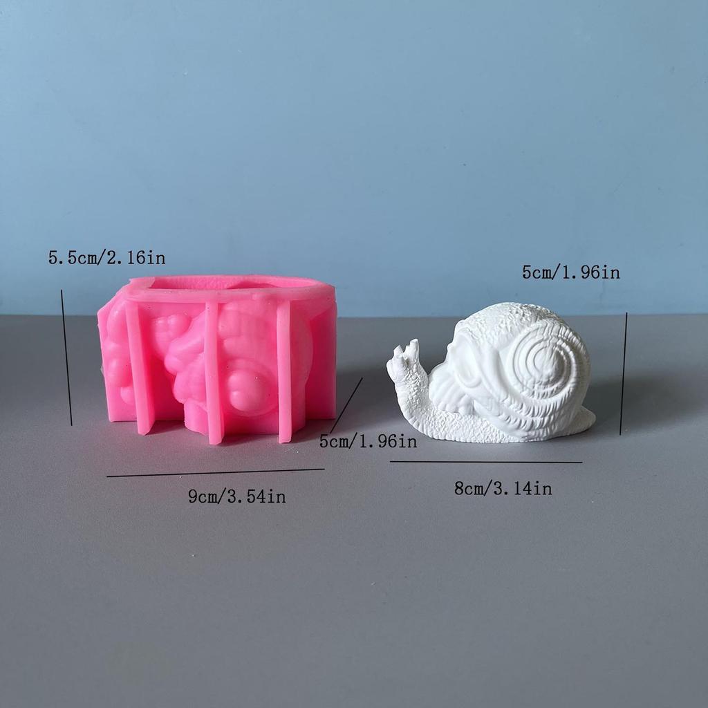Multi Purpose Silicone Craft Mold For Resin Art Wax Creations Skull Snail Shaped DIY Decors And Gift Making