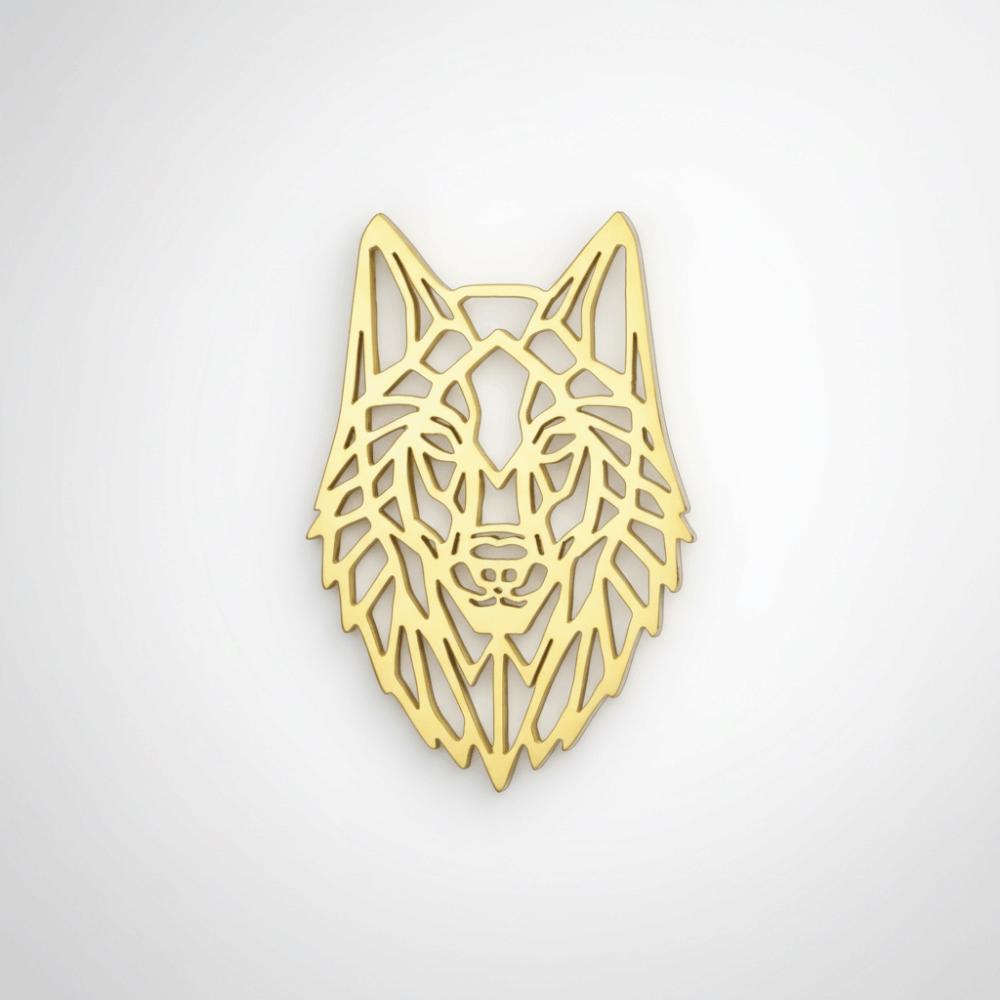 Stainless Steel Suit Collar Badges Lion Vintage Lapel Pins Phoenix Brooches  Decoration