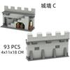Lion Fortress Castle Modular Wall Tower Corner Medieval Military Soldier Figure Scene Ornament