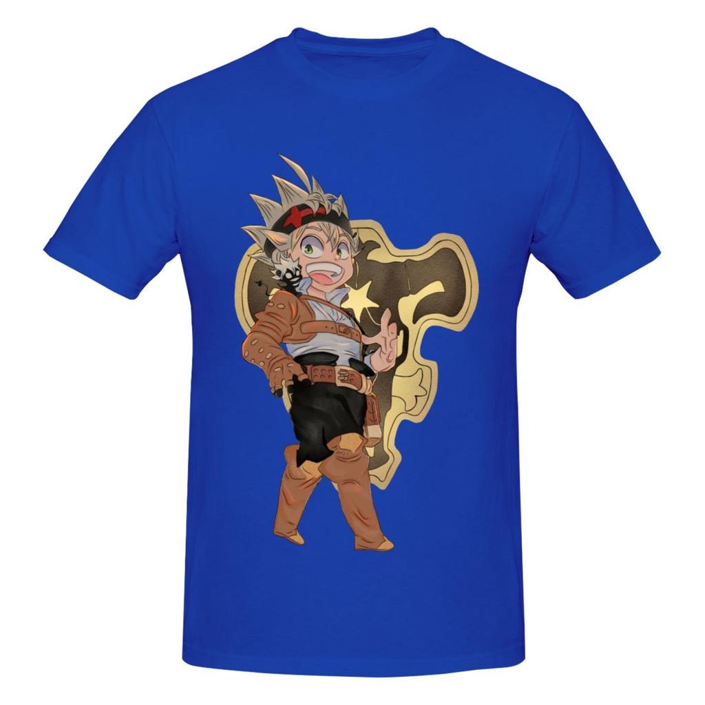 Unisex Black Clover Asta Anime 2026 T Shirt Streetwear Big Size Oneck Cotton Sleeve Shirt Unisex