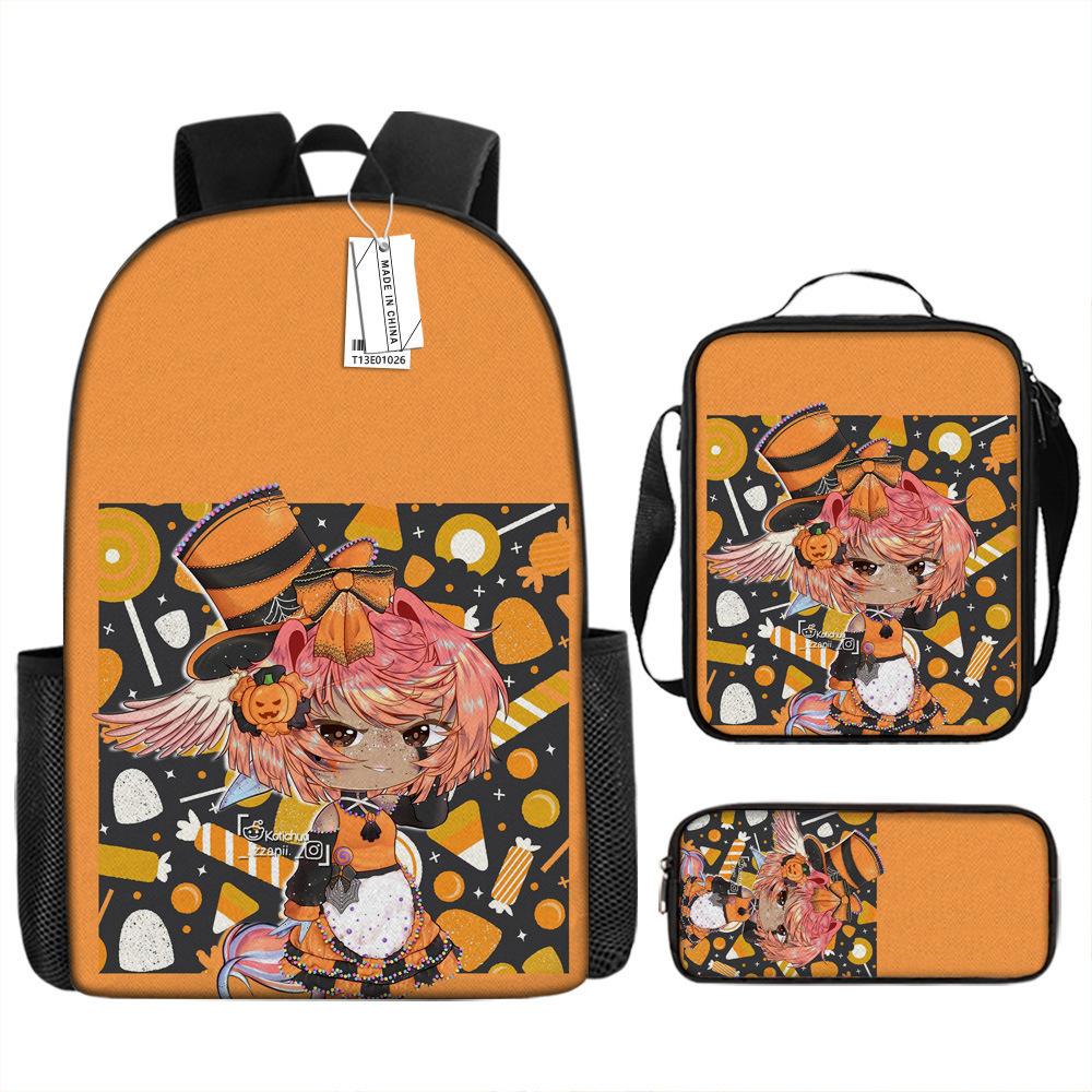 Luxury Novelty Peculiar Cool Anime Cartoon 3D Print 3pcs/Set pupil School Bags Laptop Daypack Backpack Lunch bag Pencil Case