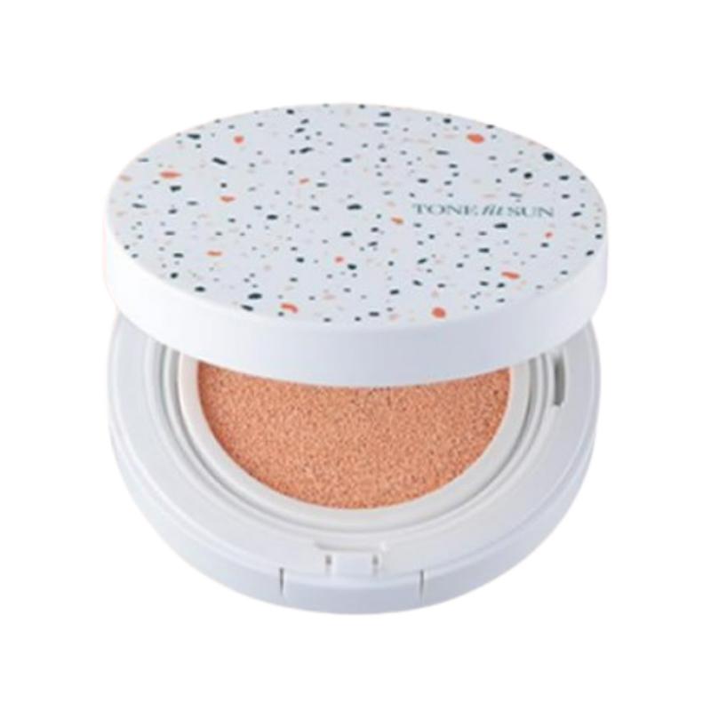 TONFIT SUN Vegan Sun Cushion SPF50+ PA++++ UV Protection 15g (Choose 1: Pink Beige Tone-Up / Dewy Cover)