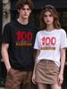 Unisex T Shirt Funny 100 Days Survivor Print Casual Loose Soft Comfortable Daily Top