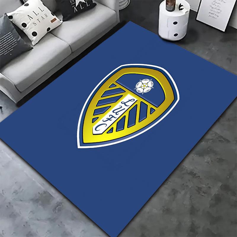 Leeds United Teppich für Wohnzimmer Schlafzimmer Zuhause Sofadekoration, Kinder Spiel rutschfeste Bodenmatte
