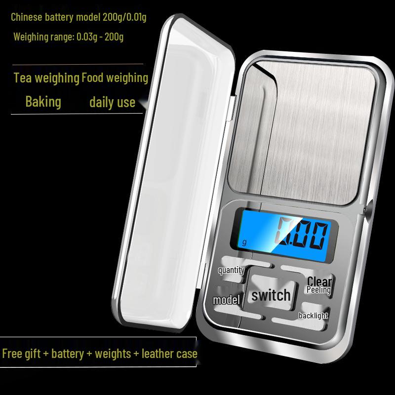 High-Precision Portable Kitchen Scale for Jewelry, Baking, Tea, Bird's Nest - Gram Weight Electronic Scale