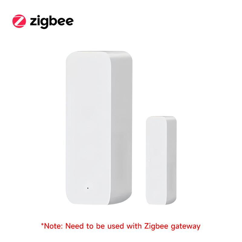 Tuya WiFi/Zigbee Door Sensor Window Sensor Smart Home Wireless Door Detector Smart Life APP Remote Control for Alexa Google Zigbee 1pcs