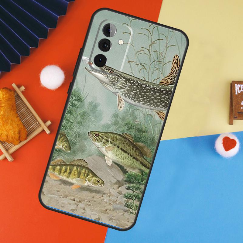 

Fishing Gear Fish Case For Samsung Galaxy A14 A34 A54 A55 A35 A15 A73 A53 A33 A23 A13 A12 A32 A52 A51 Cover Samsung A14