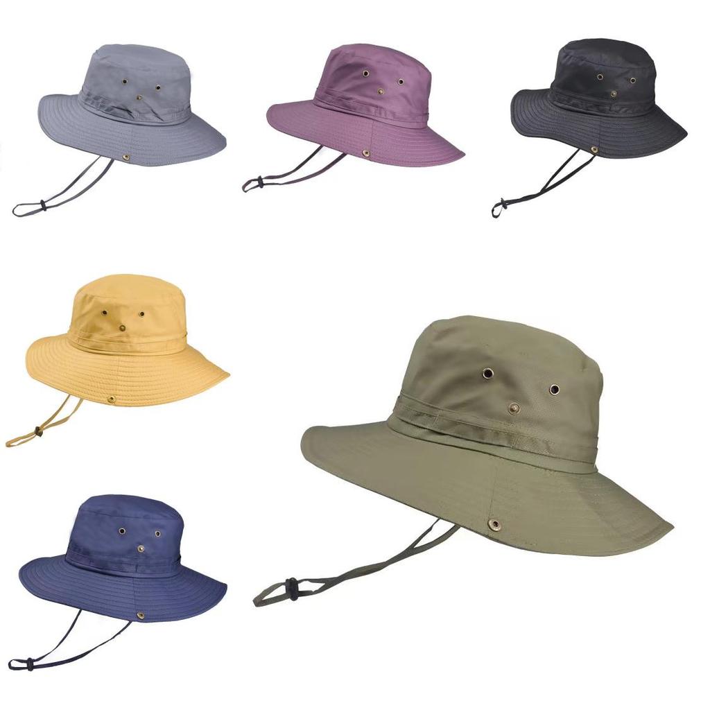 Summer Foldable Sun Hat With Wide Brim For Outdoor Fishing And Travel