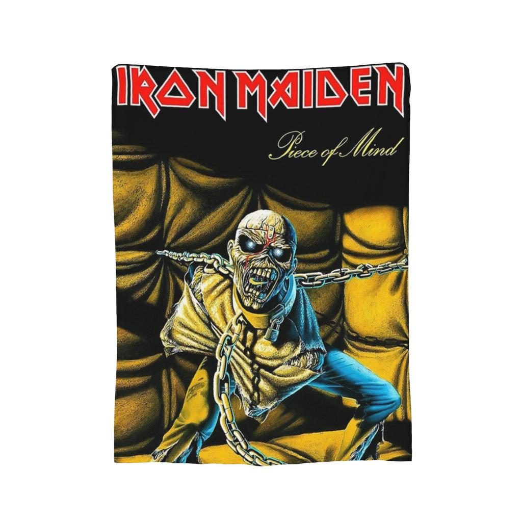 The Son Skeleton 7th Horn I-Iron M-Maidens Blankets Heavy Metal Wool Throw Blankets Summer Air Conditioning Portable Bedspread