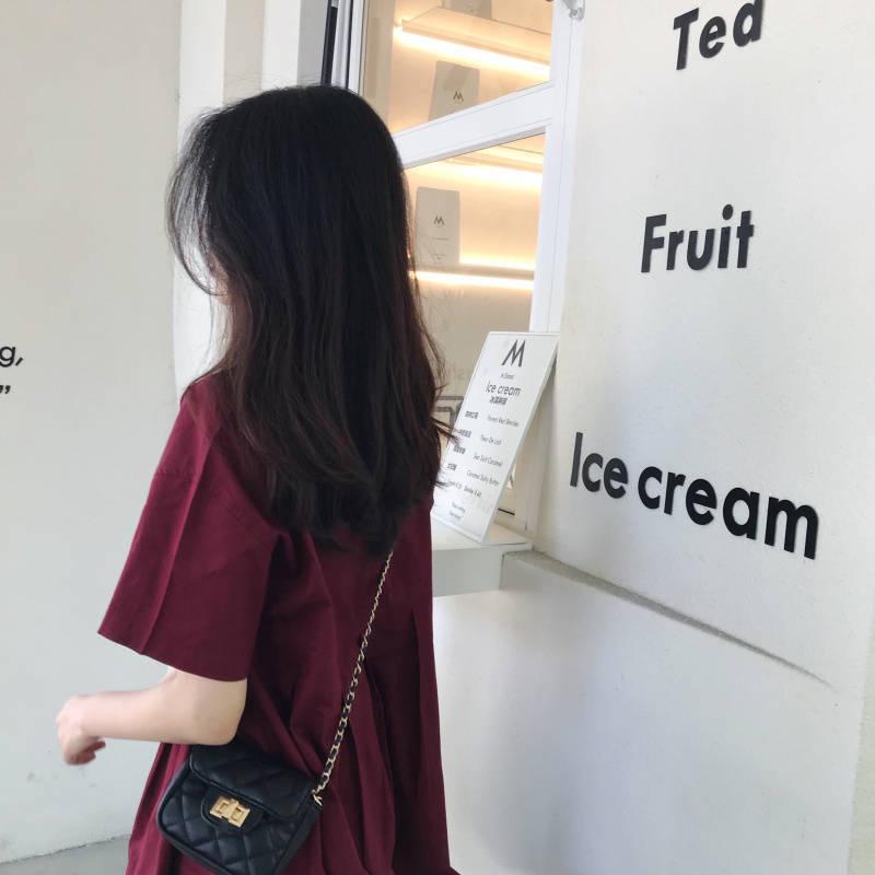 2024 Korean Style Summer Maternity Dress: Slimming A-Line Baby Doll with Retro Short Sleeves