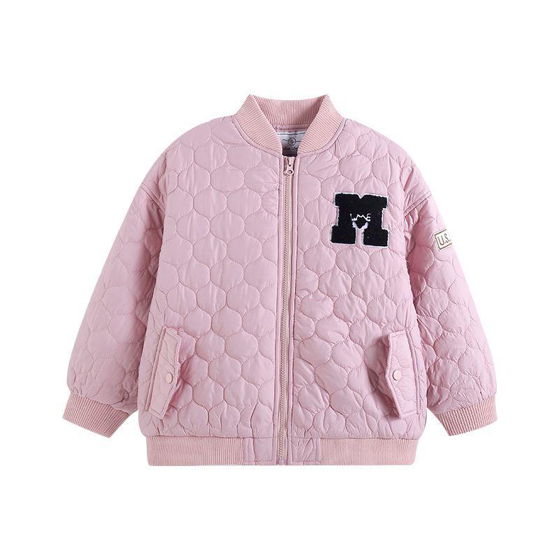 Sangluo Girls' Lightweight Cotton Baseball Jacket - New Autumn/Winter Stylish Padded Coat