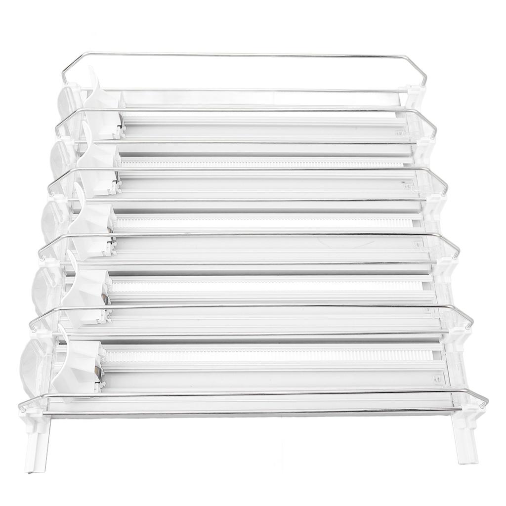 5pcs Drink Organizer for Fridge Automatic Pusher Glide Self Pushing Soda Can Dispenser Beer Pop Can Water Bottle Drink