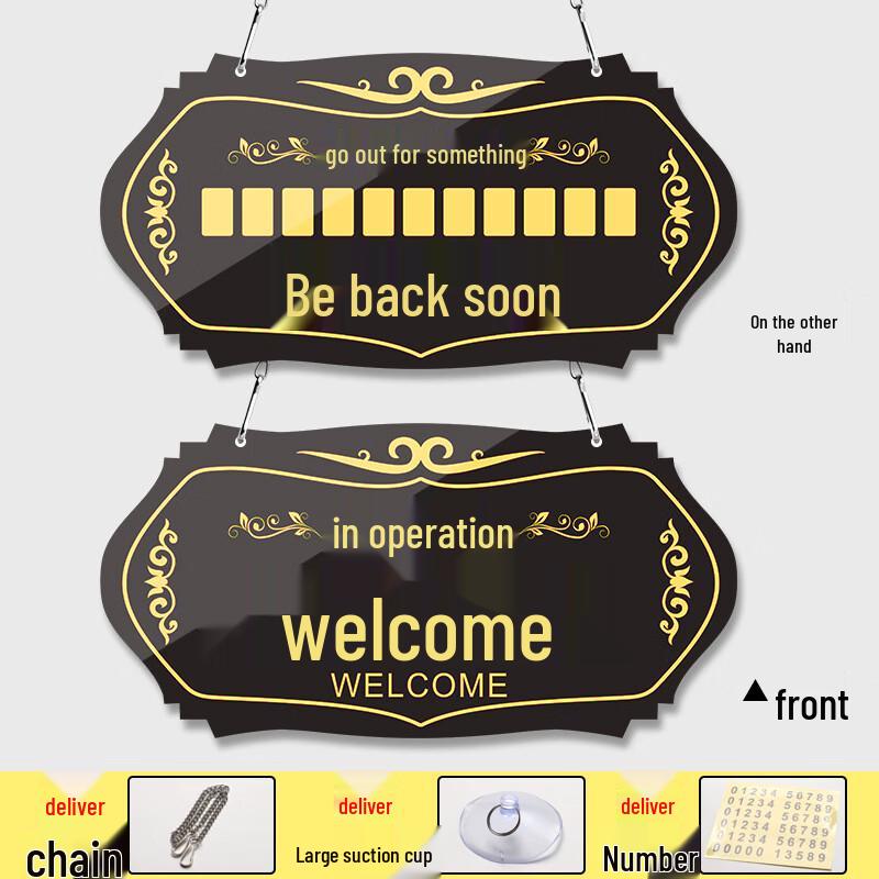 Acrylic Double-Sided Business Status Sign