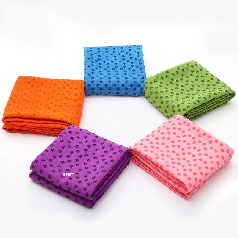 Extra Long & Wide Non-Slip Yoga Towel: Absorbent, Washable Blanket with Mesh Bag