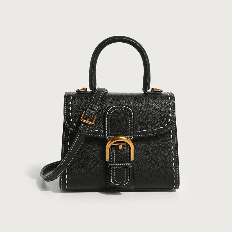 Women s bag 2023 new trendy shoulder crossbody bag saddle bag horseshoe buckle women s bag Kelly bag women s vintage handbag Default