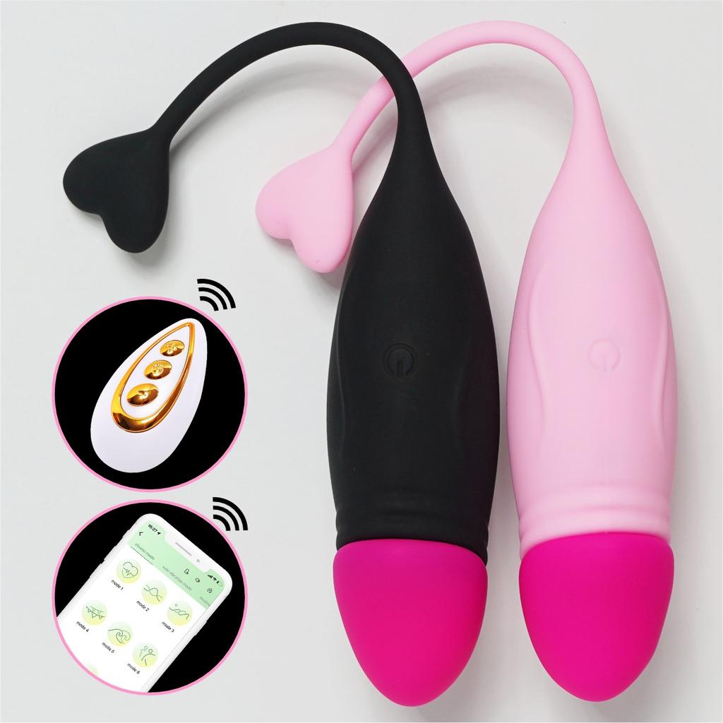Dual Color APP Remote Control Vibration Egg Vibrator Anal Anal Anal Anal Anal Sphincter Cock Penis Egg Vibrator Flirting