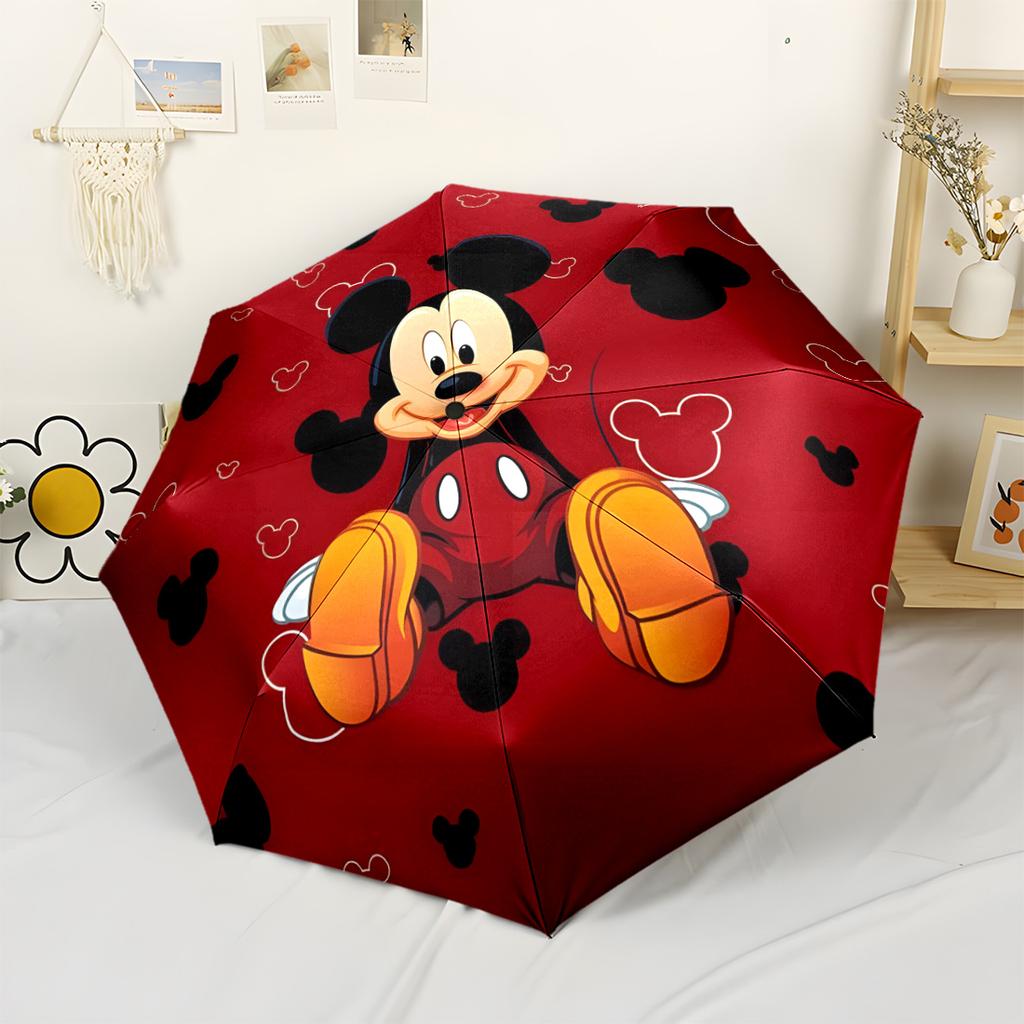 Minnie Mouse Fantasy Art Outdoor Automatic Umbrella with 8-Rib Durable All-Season Travel Elegant Women's Umbrella Best for Christmas
