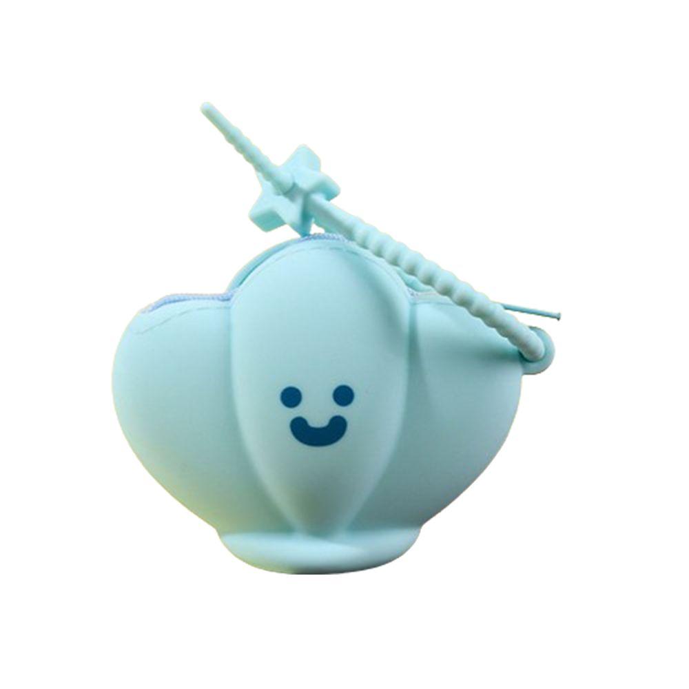 Cute Cartoon Coin Purse Soft 3D Mini Storage Bag Portable Silicone Bee Keychain  Boys Girls